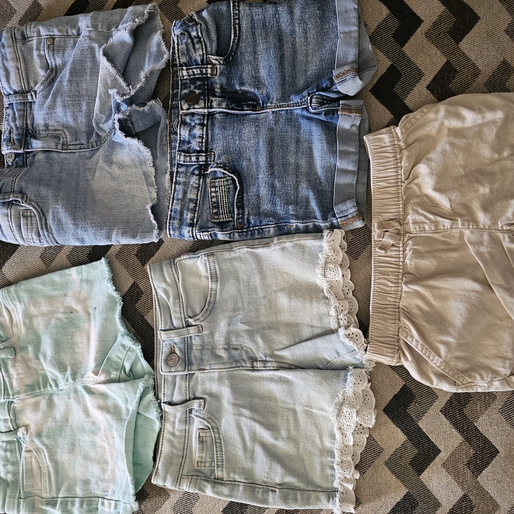 Stylish Kids Denim Shorts Set